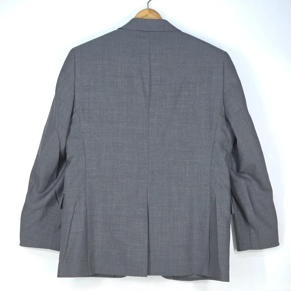 Stafford Mens 42R 100%‎ Wool Gray Crosshatch Sport Coat Blazer Jacket Corpcore